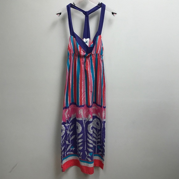 Anthropologie Dresses & Skirts - FINAL SALE Mermaid anthro Floral Striped MaxiDress